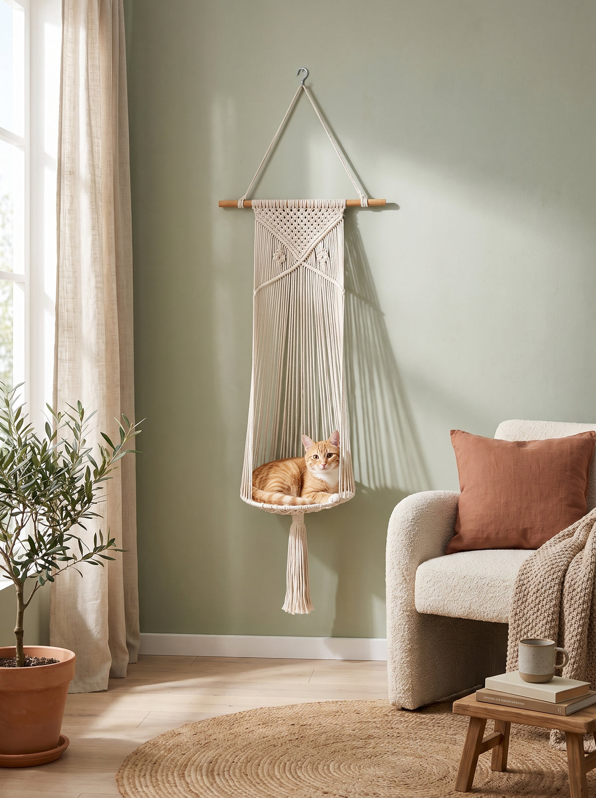 Handwoven Cat Bed
