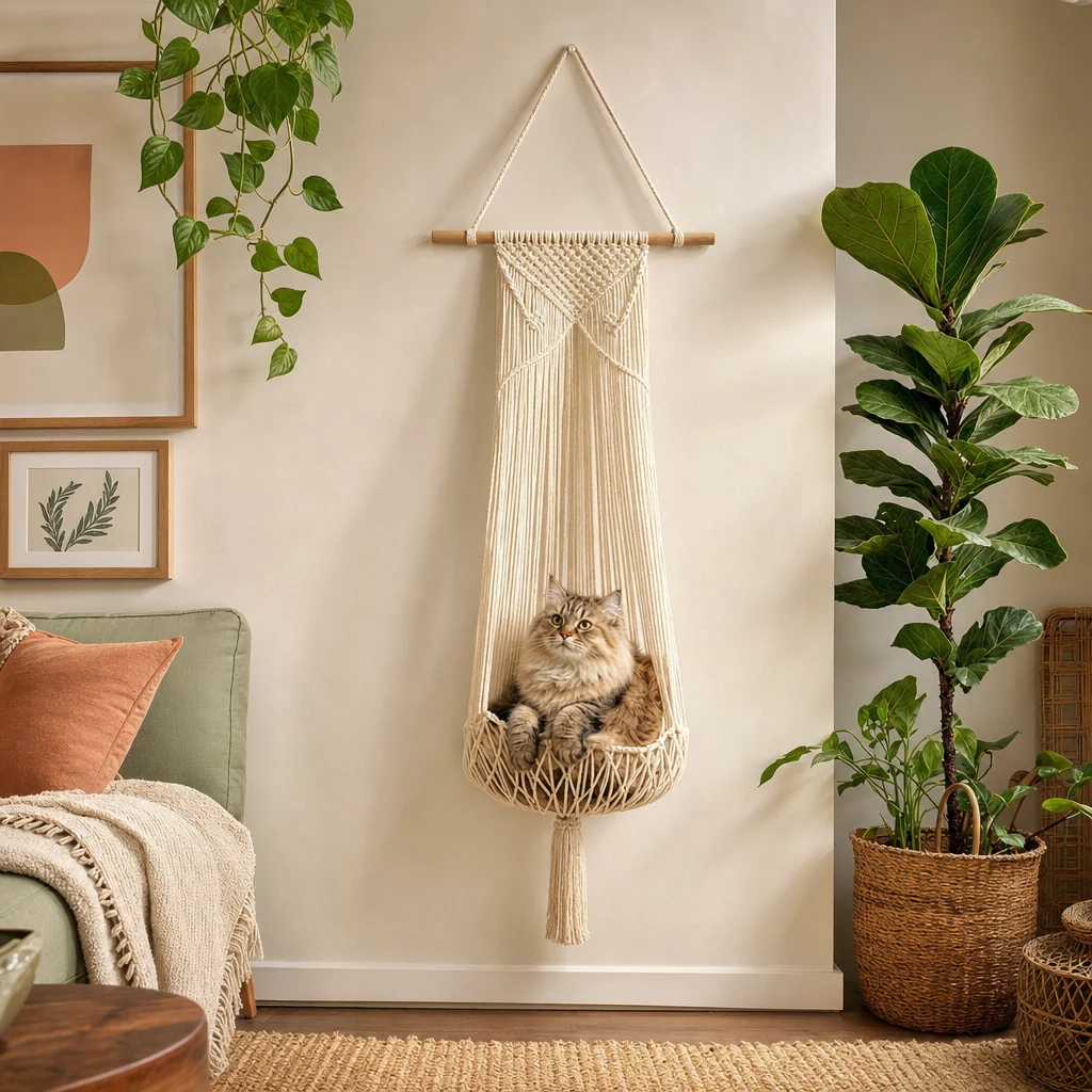 Handwoven Cat Bed